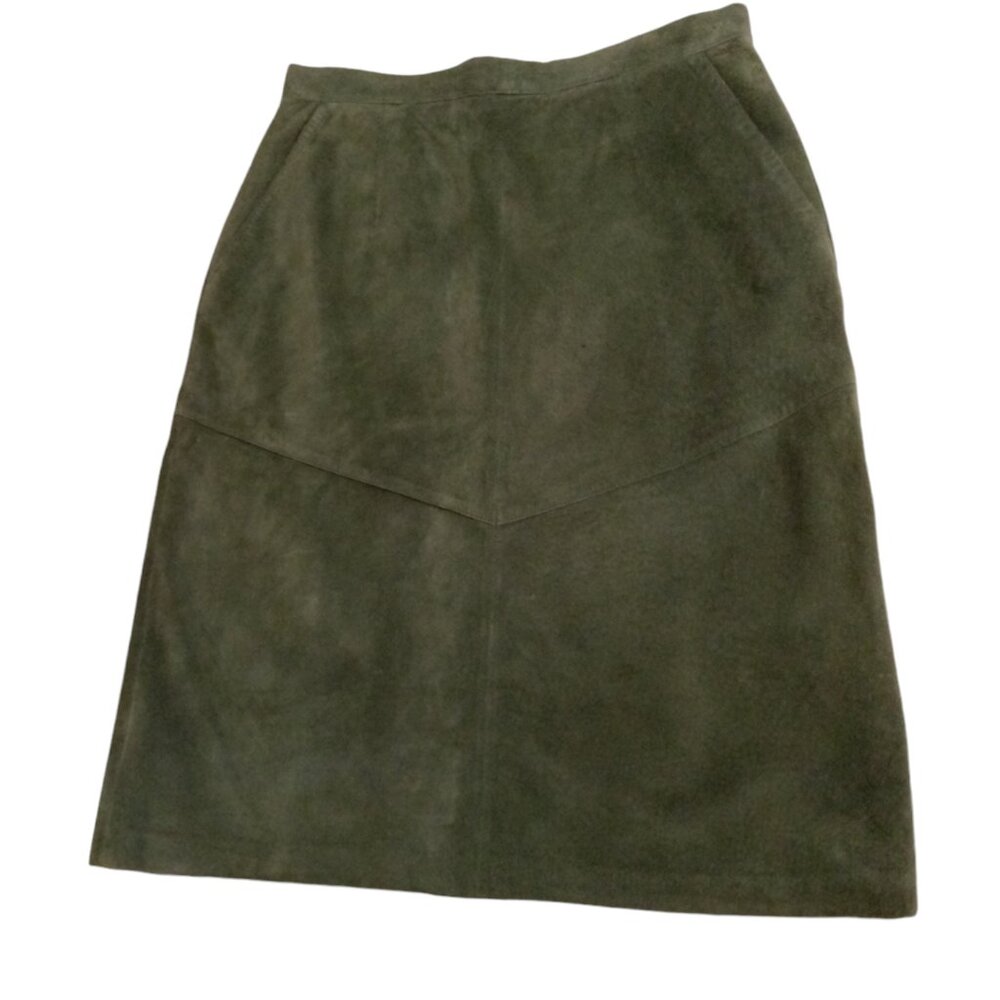 Smith & Watson suede skirt sage color sz 12